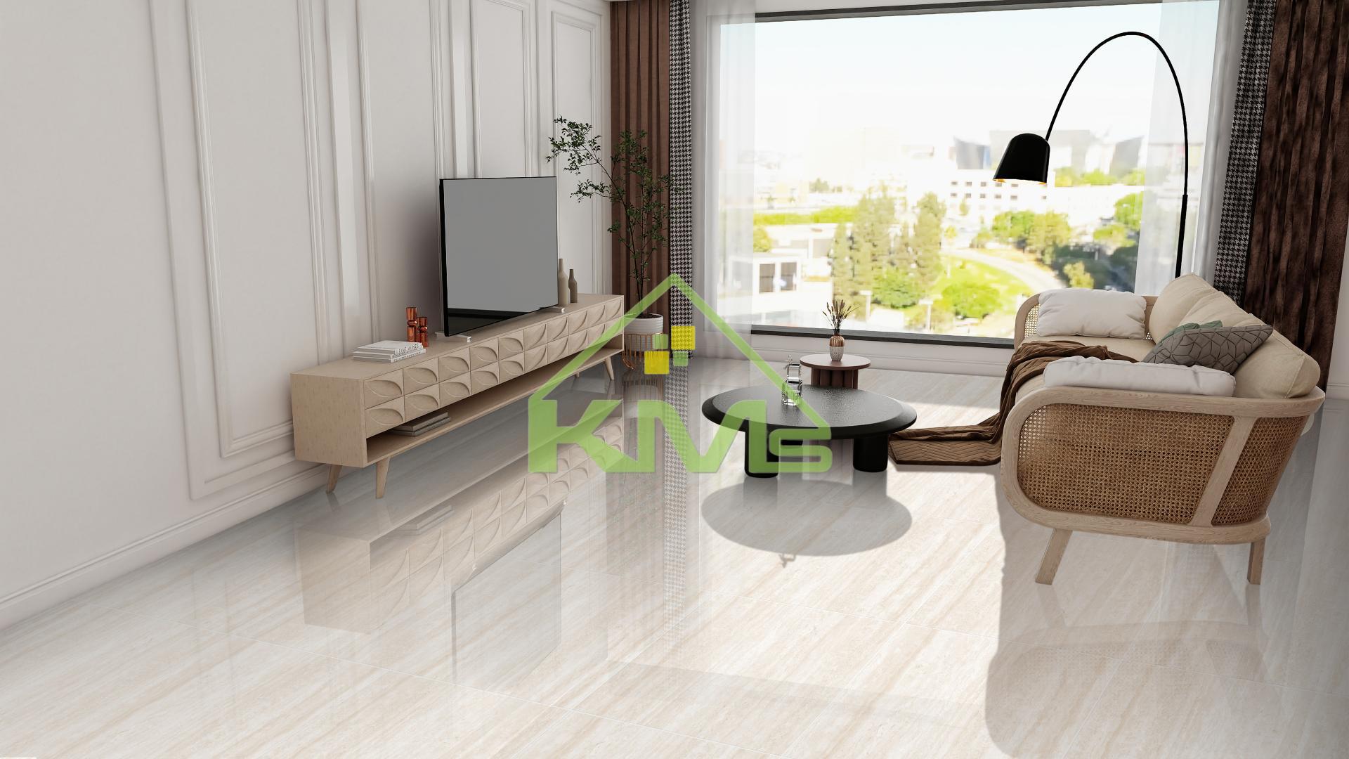 Gạch Travertine GP88T01J Gạch vân đá lát nền - Gạch lát nền phòng khách